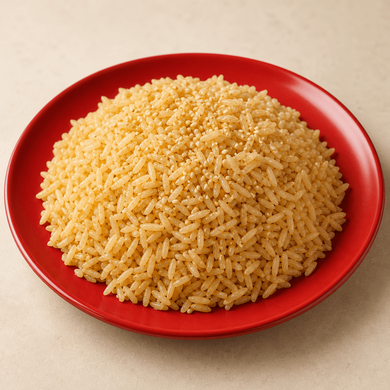Présentation du riz assaisonné