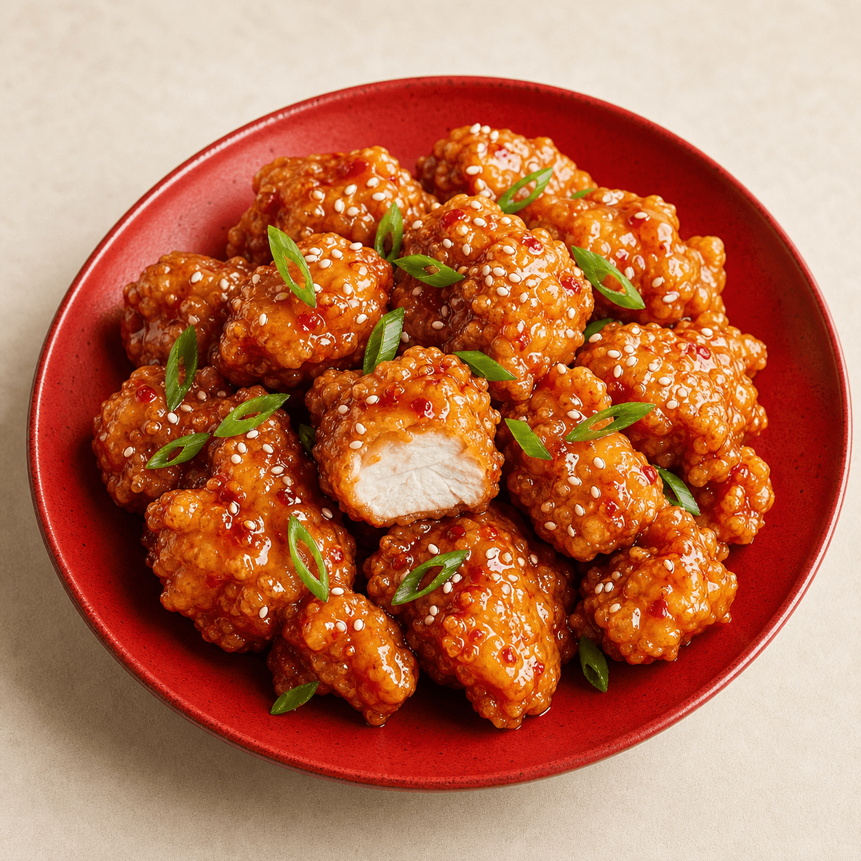 Signature Panda, poulet croustillant et sauce signature
